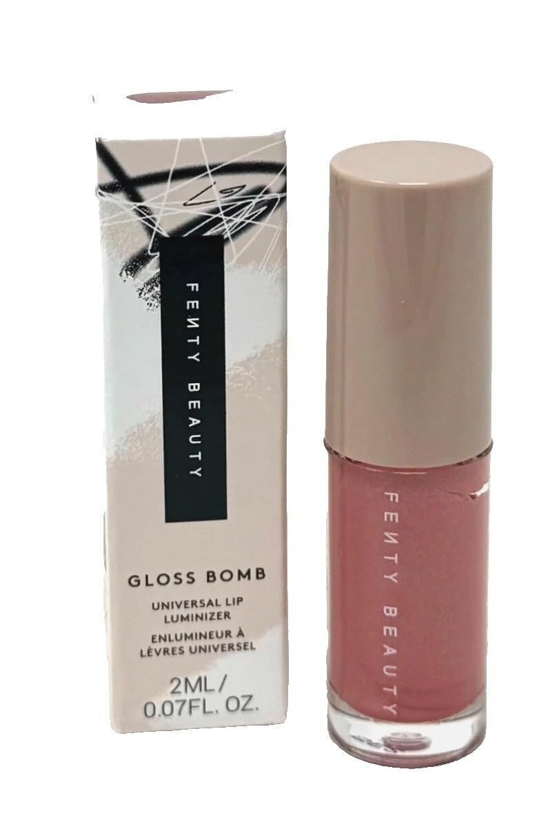 FENTY BEAUTY Gloss Bomb Universal Lip Luminizer, Fussy 02 Shade, 2ml/0.07fl oz, Mini Beauty & Personal Care FENTY BEAUTY