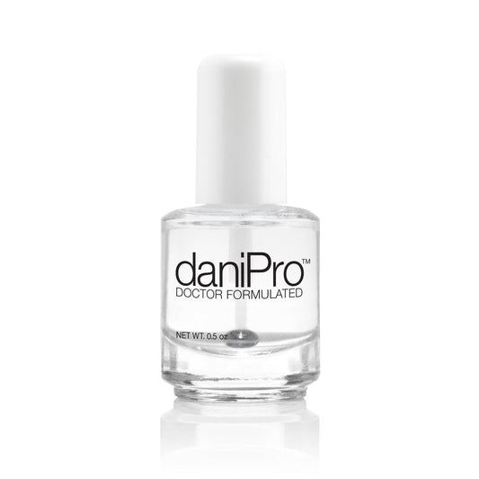 daniPro Doctor-Formulated Clear Base Coat Nail Polish, 0.5 oz - Base Coat Nail Polish with Undecylenic Acid, Vitamins & Biotin - Nail Base Coat Beauty & Personal Care daniPro