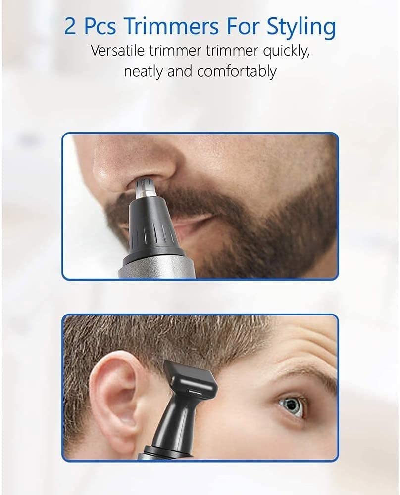 LEONYS Nose and Ear Hair Trimmer Men's Wet/Dry Trimmer, Portable Ear Nose Hair Trimmer, Battery-Operated, Waterproof Stainless Steel Head Cleaning Beauty and Personal Care LEONYS