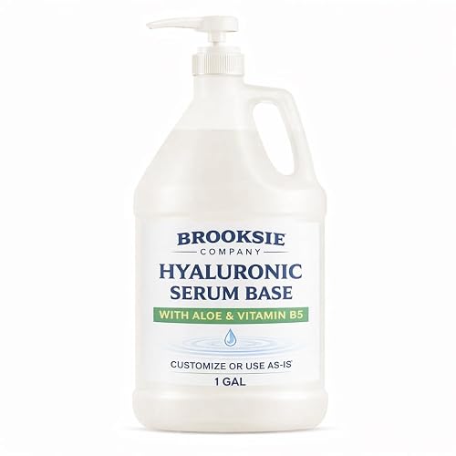 Hyaluronic Acid Serum 1 Gallon With Aloe and Vitamin B5, Customize or Use as is, Lightweight and Ultra-Hydrating, Made in the USA Beauty & Personal Care Brooksie Naturals