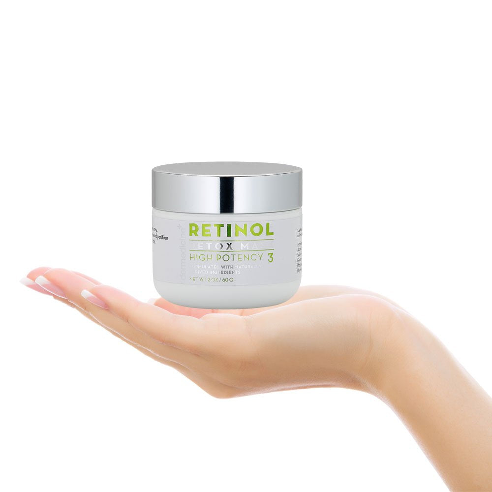 Retinol Detox High Potency Mask Blend for Face | Natural & Organic Botanical Plant Extracts | Clarifying & Soothing for Skin that Looks Clearer, Feels Beauty & Personal Care Dermedicine