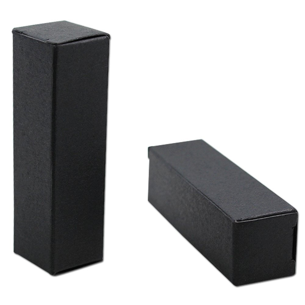 BAT Pack 50 Pack 1.41x1.41x3.54 inch Rectangle Kraft Paper DIY Lipstick Black Boxes Beauty Accessories Essence Oil Lipstick Bottle Packaging Gift Beauty & Personal Care BAT Pack
