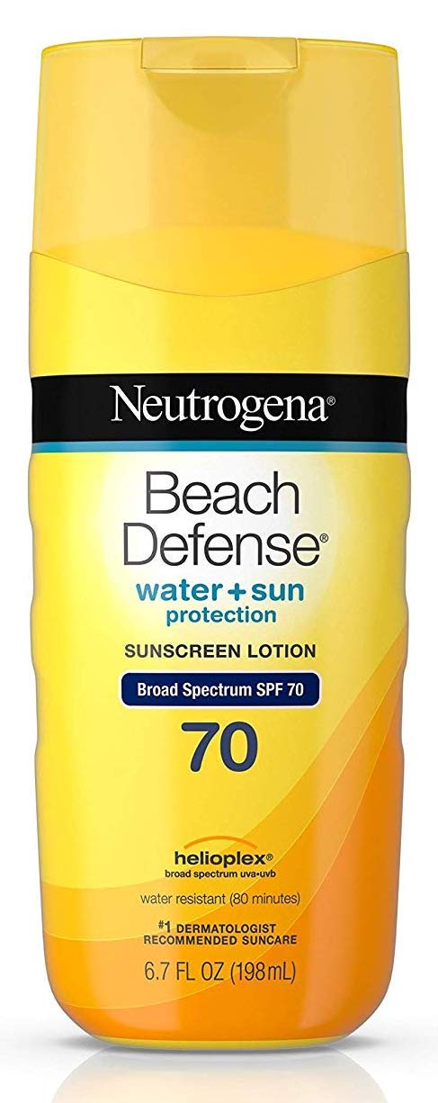 Neutrogena Beach Defense 3 Pack Bundle Water Resistant Sunscreen Body Lotion with Broad Spectrum SPF 70, Oil-Free and Fast-Absorbing, 6.7 oz Beauty & Personal Care Neutrogena