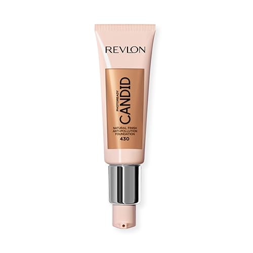 Revlon PhotoReady Candid Natural Finish Foundation, with Anti-Pollution, Antioxidant, Anti-Blue Light Ingredients, 430 Honey Beige, 0.75 fl. oz. Beauty & Personal Care REVLON