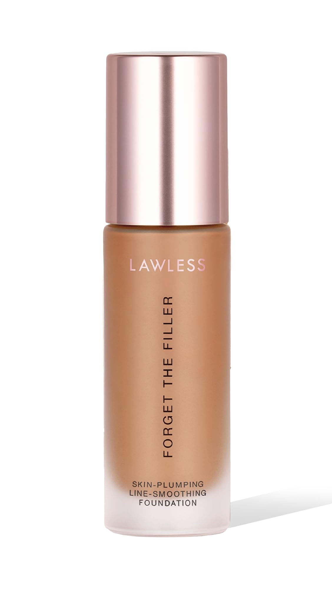 LAWLESS Women's Forget the Filler Skin-Plumping Line-Smoothing Foundation, 17T, tan with neutral-warm undertones, 1.0 Ounce