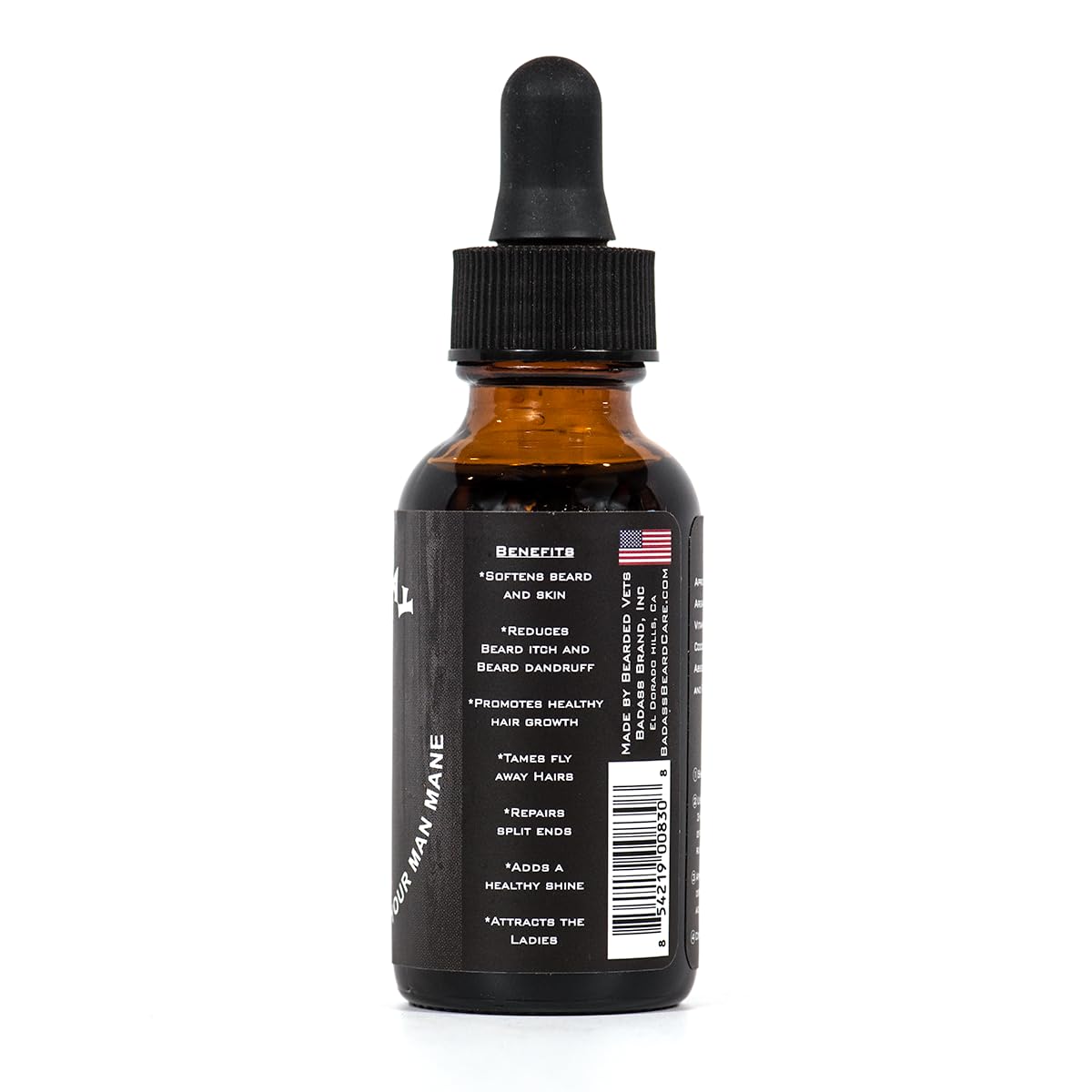 Badass Beard Care Beard Oil For Men - Surfer Scent, 1 oz - Natural Ingredients, Keeps Beard and Mustache Full, Soft and Healthy, Reduce Itchy, Flaky Beauty and Personal Care Badass Beard Care