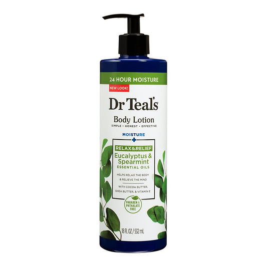 Dr Teal's DCP Products Body Lotion Moisture Rejuvenating Eucalyptus & Spearmint, 16 fl oz Pack of 4 (Yes) Beauty & Personal Care Dr Teal's