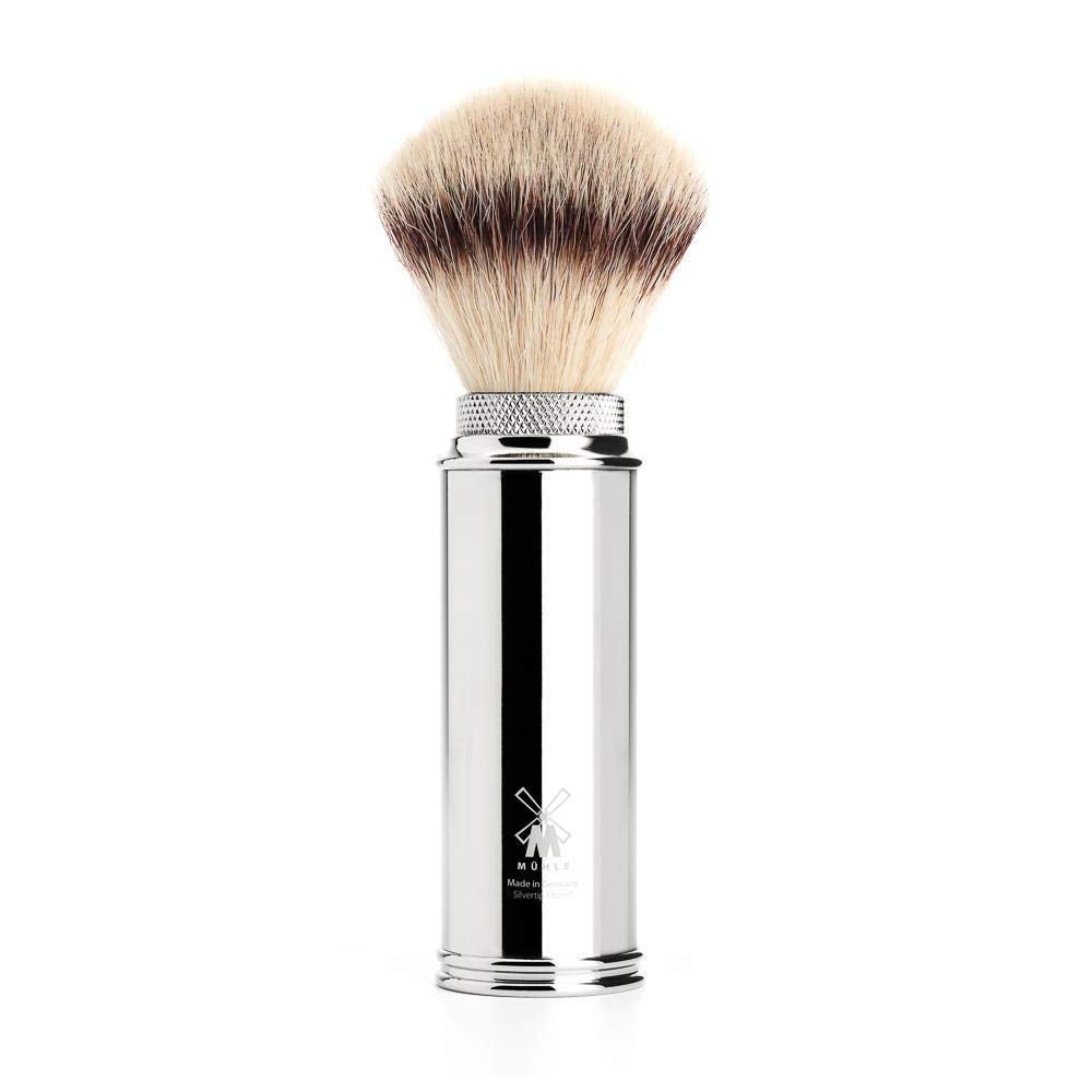 MÜHLE Travel Florentine Leather Silvertip Fibre 5-Blade Razor Luxury Shaving Kit Beauty and Personal Care MÜHLE