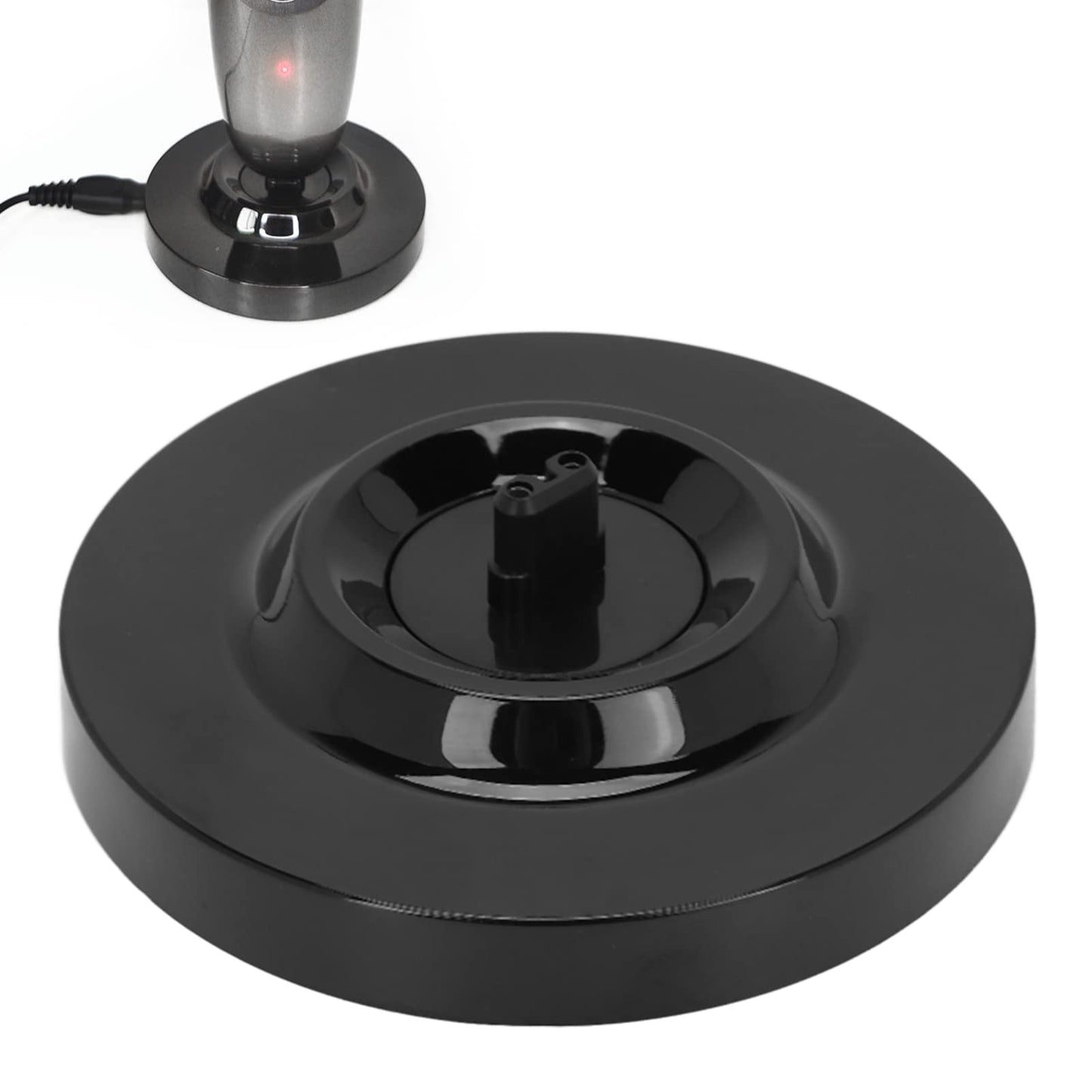 Universal Electric Shaver Charging Stand - Level Round Shape, Deep Design, Wide and Beautiful - Men's Shaver Charger Base in Black Beauty and Personal Care Betued