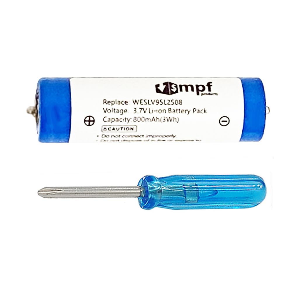 MPF Products 800mAh V9ZL2508, K0360-0570, WES8163l2505, WESLV95l2508 Battery Replacement for Select Panasonic ES Series, ER Series and Braun Electric Beauty and Personal Care MPF Products