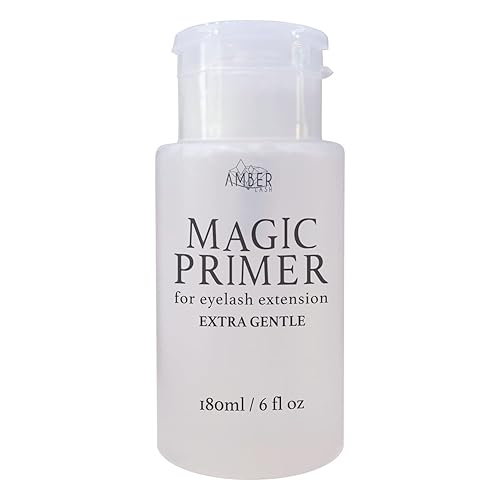 Amber Lash Magic Primer (6.0 fl.oz/180ml) Super Gentle Eyelash Extension Primer to Increases Adhesive Strength and Bonding Retention on Natural Beauty & Personal Care Amber Lash