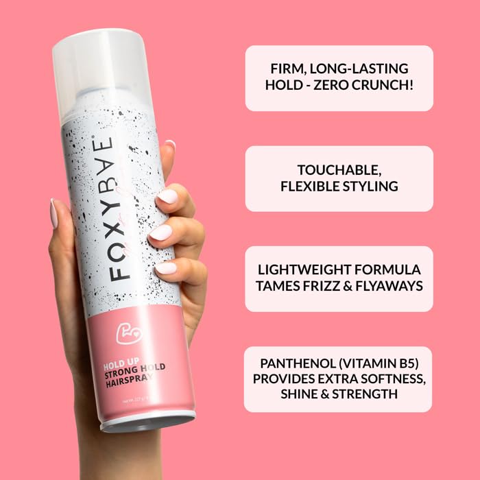 FoxyBae Hair Spray for Women - Volumizing Styling Hairspray - Flexible, Frizz Control, Thickening - Strong Hold - 8 Fl Oz Beauty & Personal Care FoxyBae