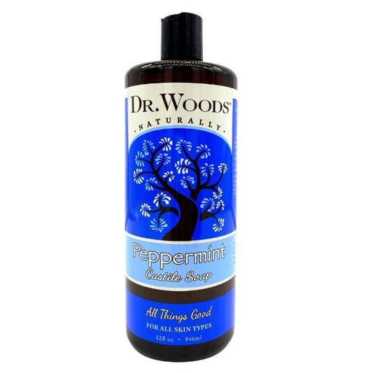 Dr. Woods Peppermint 32oz Castile Soap (6 Pack) Beauty & Personal Care Dr. Woods