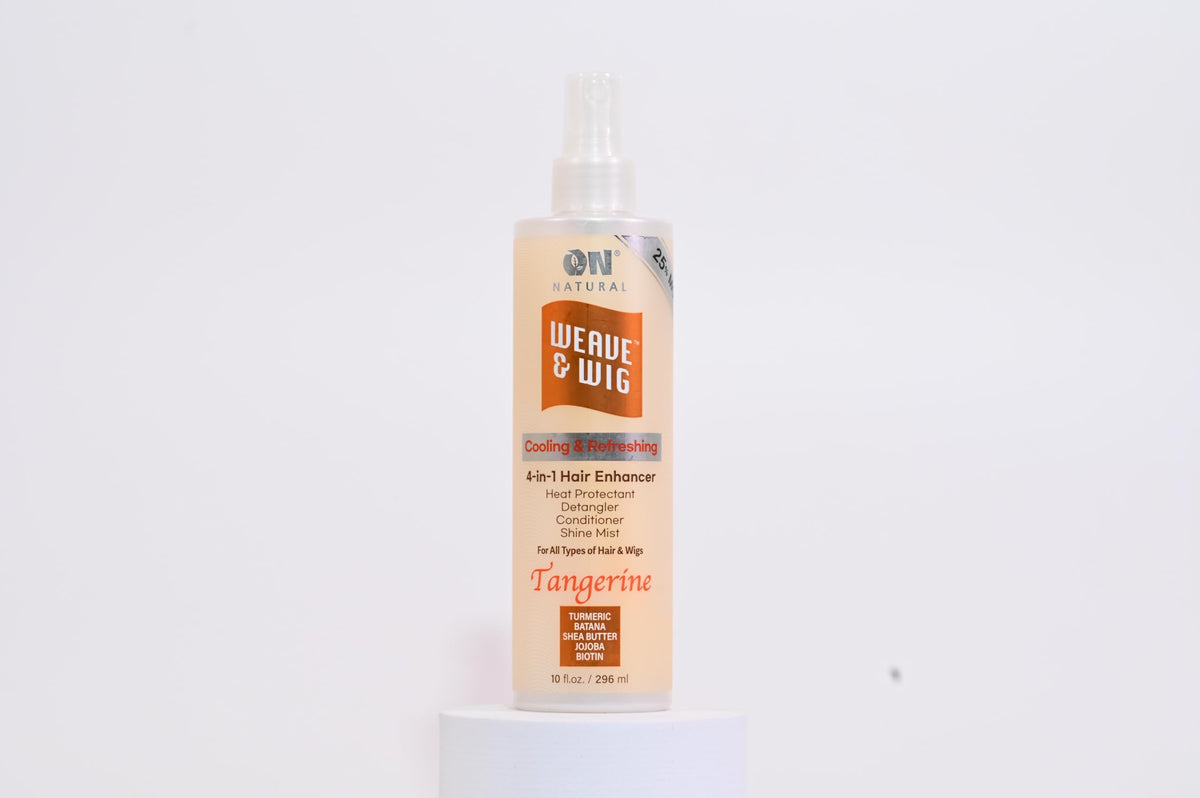 On Natural Weave & Wig 4-in-1 Hair Enhancer For All Hair Texture [Tangerine] 10 OZ