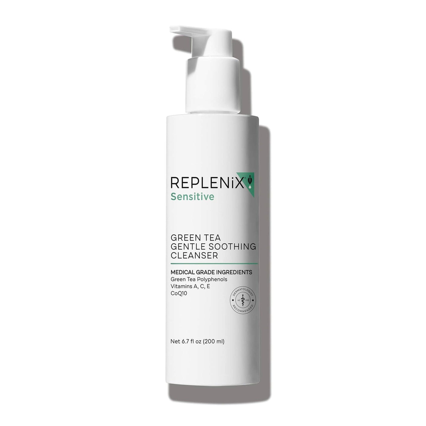 Replenix Green Tea Gentle Soothing Facial Cleanser, Medical-Grade Sensitive Skin Face Wash, Now with New & Improved Packaging (6.7 fl. oz) Beauty & Personal Care Replenix