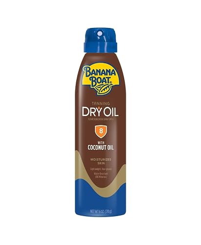 Banana Boat Continuous Spf#08 Spray Dry Oil With Argan Oil 6 Ounce (177ml) (6 Pack) Beauty & Personal Care Banana Boat