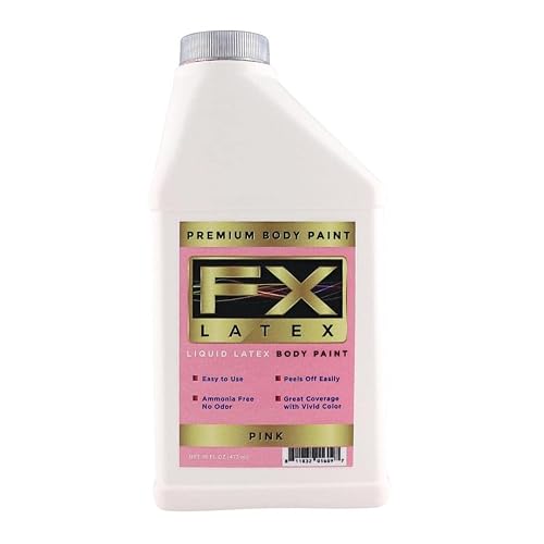 Liquid Latex Fashions- Ammonia Free Natural Face paint for Kids and Adults, Ideal for Artwork, Parties, School Plays, Cosplays and Concerts, Pink- 16 Beauty & Personal Care Liquid Latex Fashions
