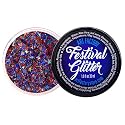 Art Factory Fireworks Body Glitter Gel - Red White and Blue Holographic Cosmetic Glitter for Face, Hair & Body - Patriotic Festival Rave Makeup, Long Beauty & Personal Care Art Factory