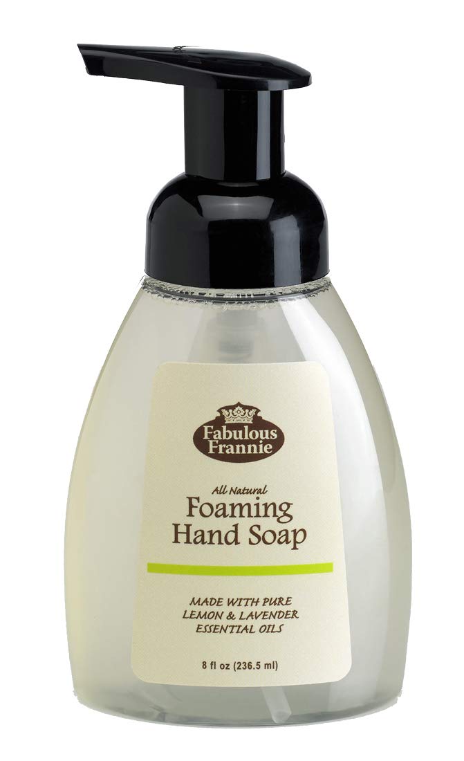 Fabulous Frannie All Natural Ingredients No Synthetics Clean & Fresh Foaming Hand Soap made with Pure Essential Oils Lemon & Lavender 8oz (Pack of 1) Beauty & Personal Care Fabulous Frannie