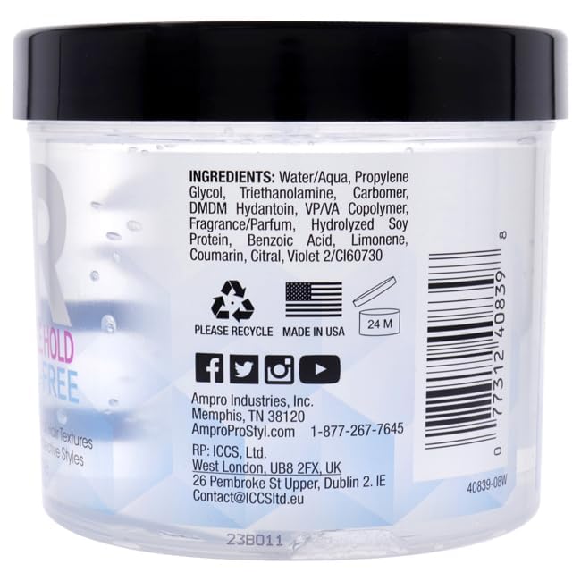 Ampro Pro Styl Clear Ice Protein Gel 32oz by AmPro Beauty and Personal Care AmPro