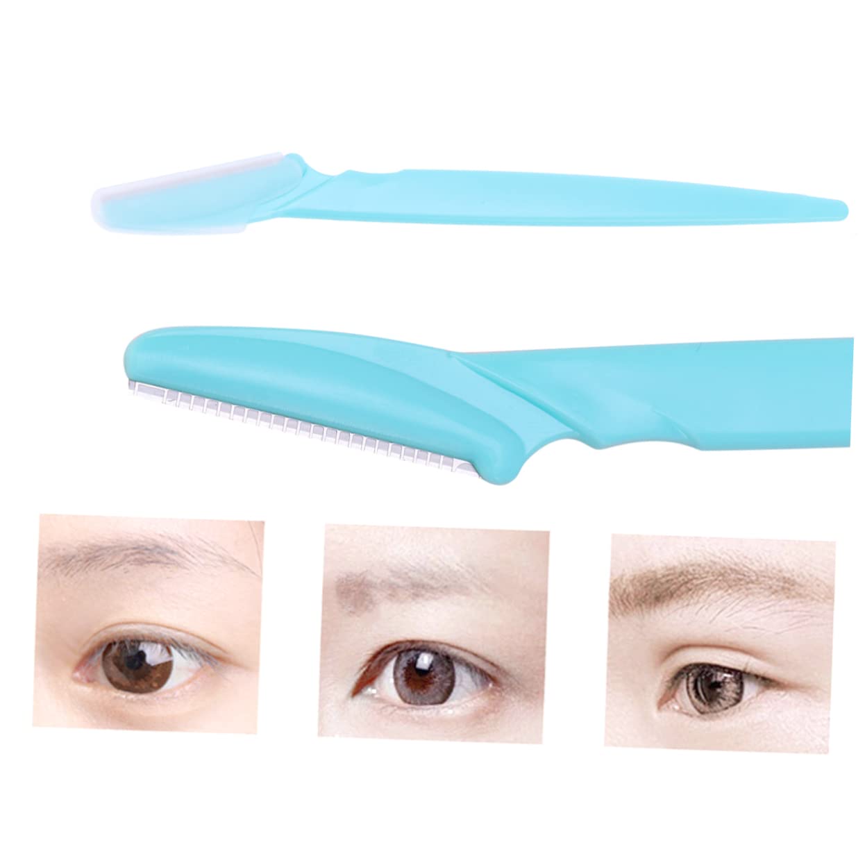 PartyKindom 30pcs Stainless Steel Eyebrow Razors Set Portable Facial Trimmers for Women Easy to Use Makeup Tool for Eyebrow Shaping and Grooming Beauty and Personal Care PartyKindom