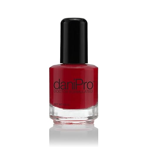 daniPro Doctor Formulated Nail Polish Always Be True - Deep Red Fingernail Polish & Toenail Polish, 0.5 oz with Undecylenic Acid, Biotin & Vitamins Beauty & Personal Care daniPro