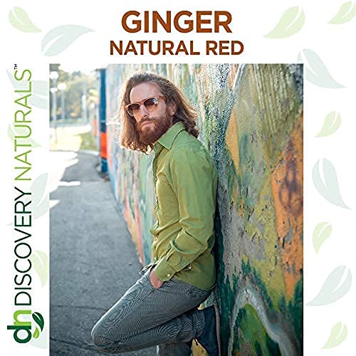 Red Henna Hair Color For All Kit | 100% All Natural Hair Dye & Beard Dye Powder (Ginger Natural Red) Organic, Herbal & Vegan Chemical & Cruelty Free Beauty & Personal Care Discovery Naturals