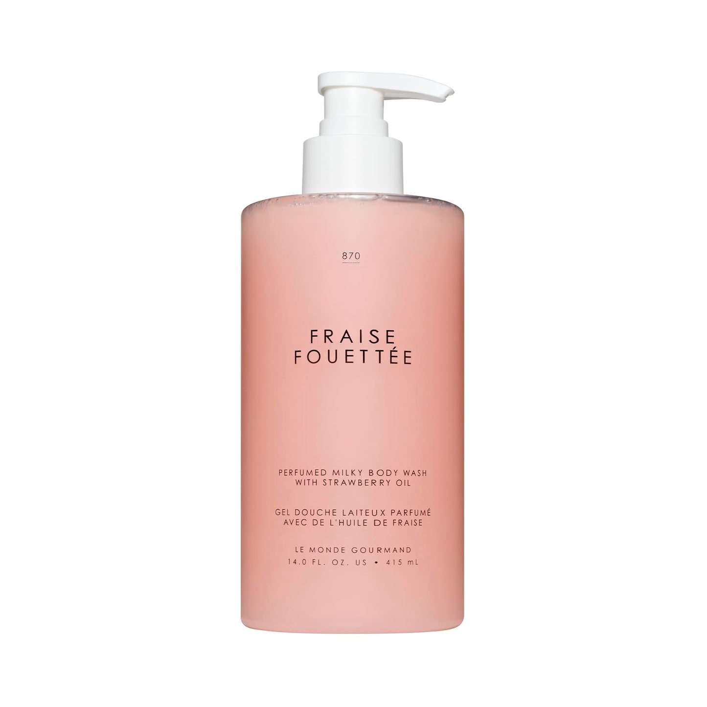 Le Monde Gourmand Fraise Fouettée Perfumed Milky Body Wash - 14 fl oz (414 ml) - Vanilla, Strawberry, Sugar Notes Beauty & Personal Care Le Monde Gourmand