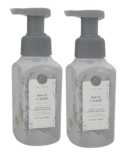 Bath and Body Works Gentle and Clean Foaming Hand Soap 8.75 oz each - Pack of 2 (White T Shirt) Beauty & Personal Care Bath & Body Works