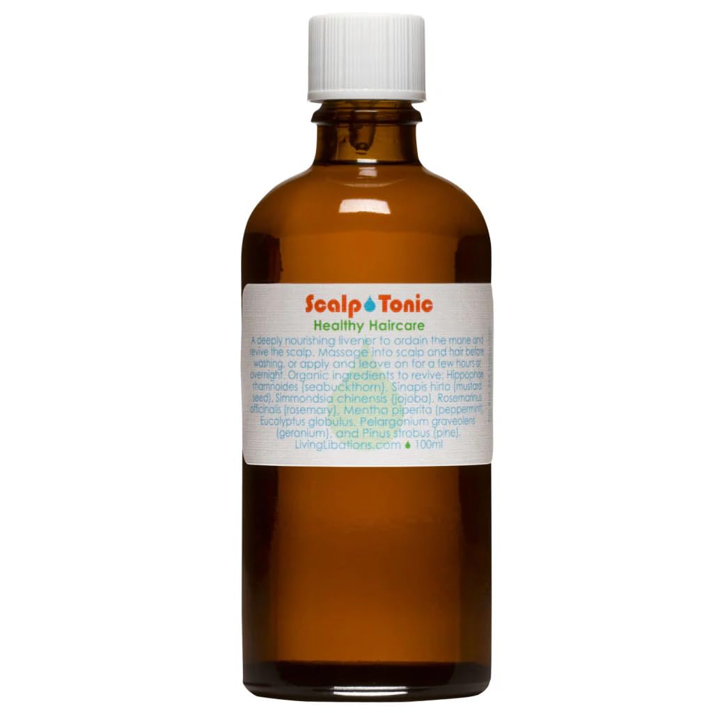 Living Libations - Organic Hair & Scalp Tonic | Natural, Wildcrafted Clean Beauty (3.38 fl oz | 100 ml) Beauty & Personal Care LIVING LIBATIONS