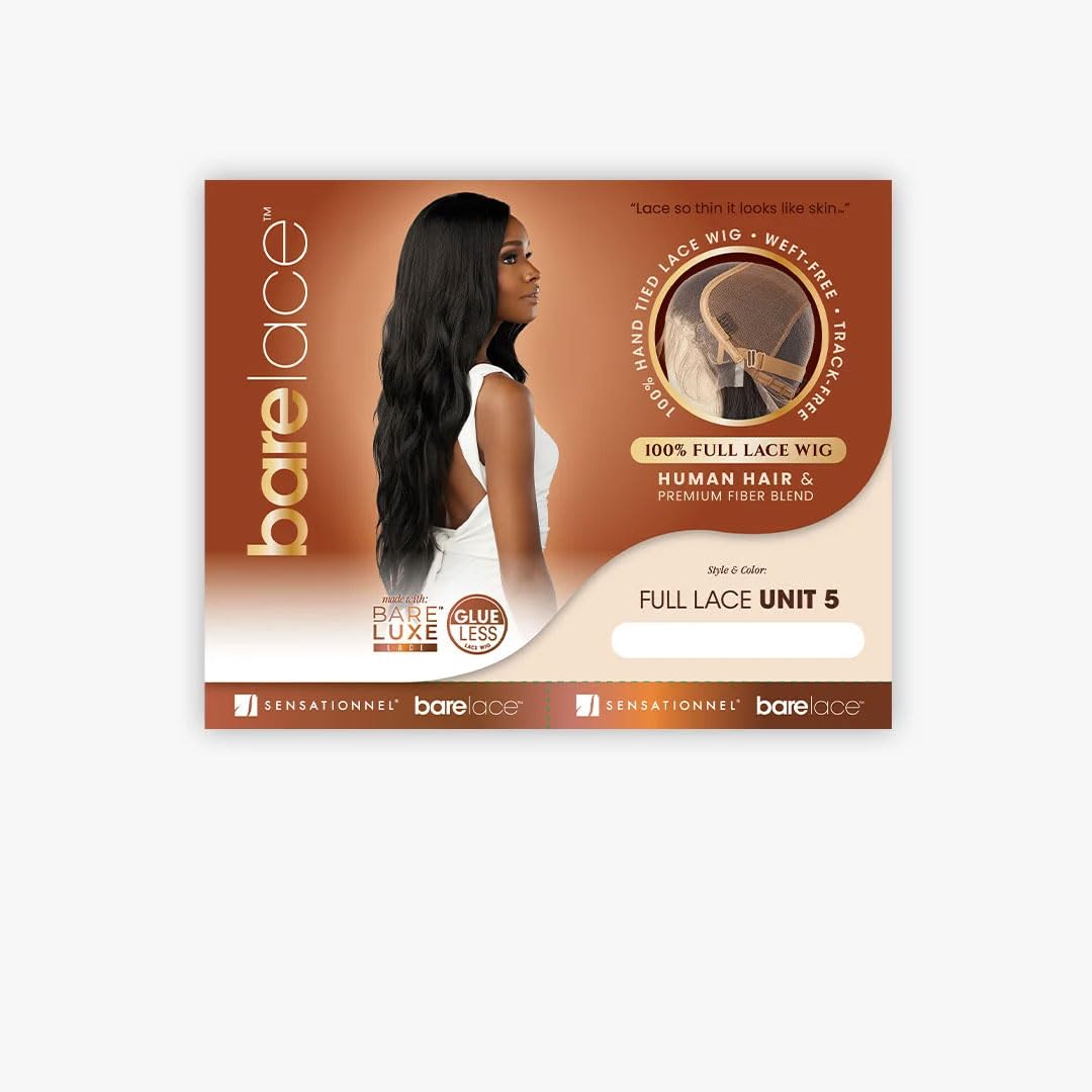 Sensationnel Bare Lace FullLaceWig-Unit 5, MOCHABROWN