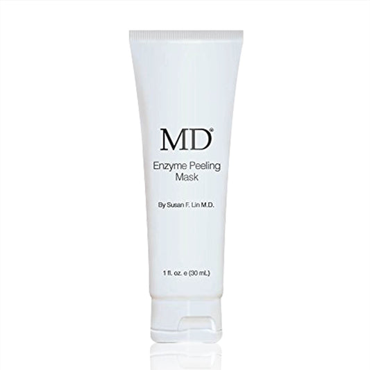 MD Enzyme Peeling Mask for Sensitive Skin - Gentle Exfoliating Gel with Papaya & Pineapple Enzymes - Professional Brightening Peel-Off Mask for Clear Beauty & Personal Care MD