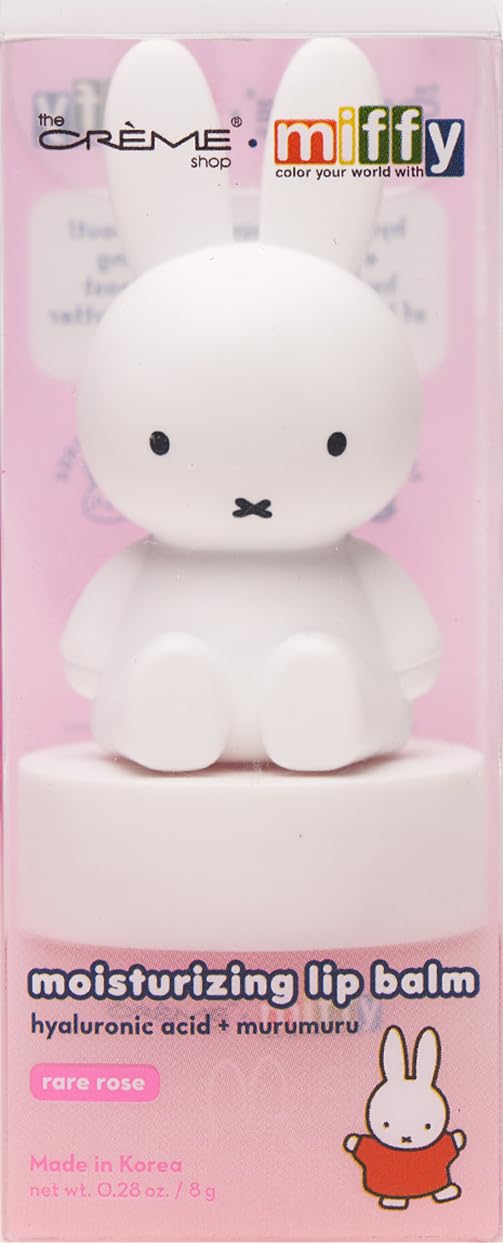 The Crème Shop Miffy Tinted Lip Balm with adorable Miffy cap, with Hyaluronic Acid and Murumuru to moisturize, soften and visibly improve chapped or Beauty and Personal Care The Crème Shop