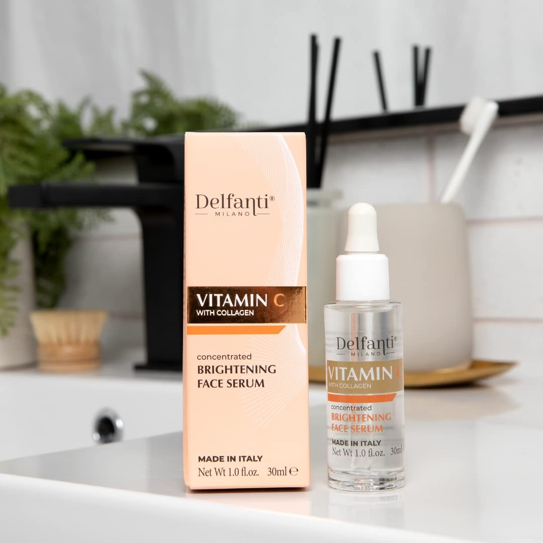 Delfanti Milano • VITAMIN C with COLLAGEN • Concentrated Brightening Face Serum • Made in Italy Beauty & Personal Care Delfanti-Milano