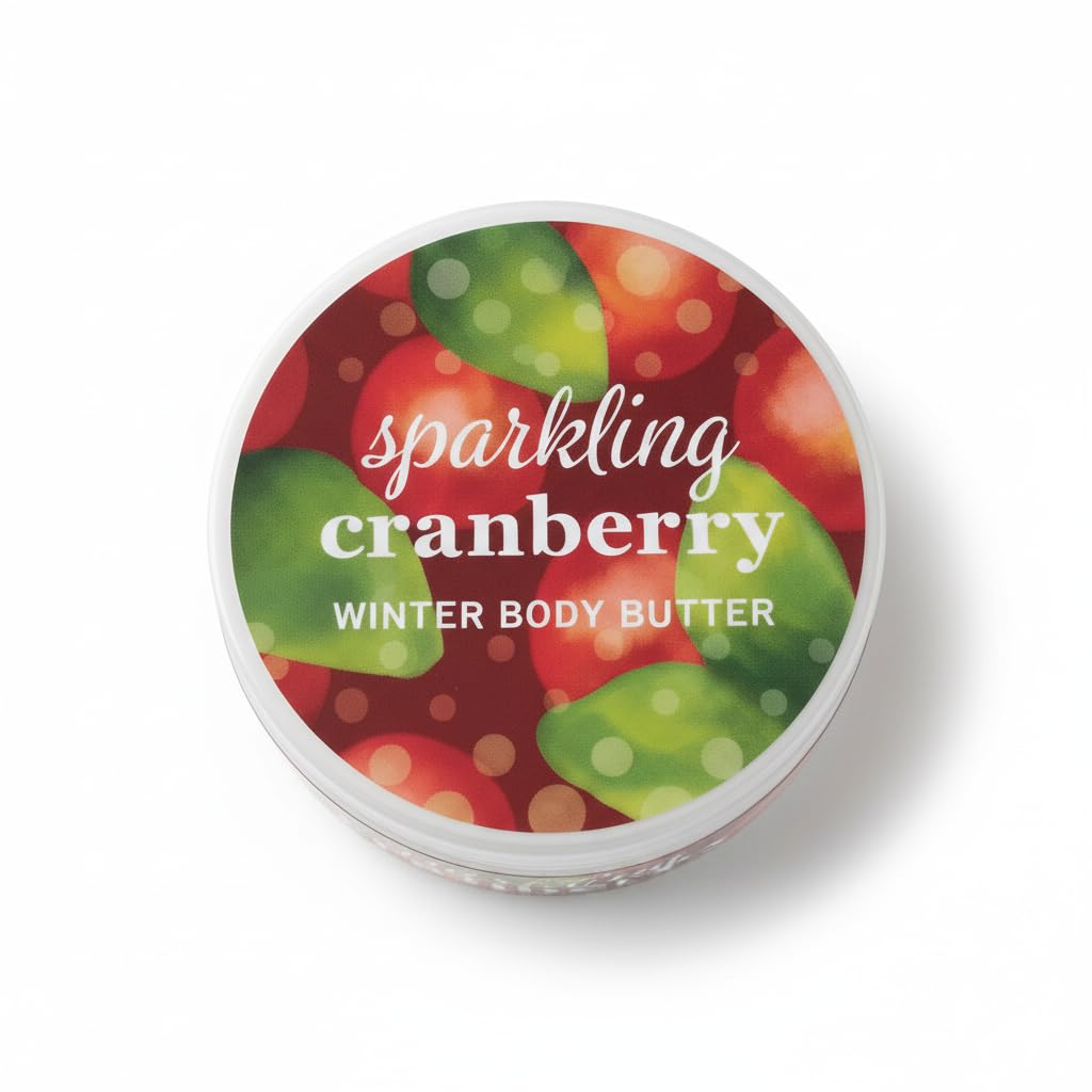 Greenwich Bay Trading Company Sparkling Cranberry Body Butter - Enriched with Shea Butter, Cocoa Butter & Vitamin E - Deep Hydration Body Cream Beauty & Personal Care Greenwich Bay Trading Company