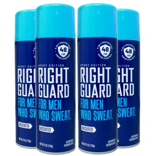 Right Guard Sport Anti-Perspirant Deodorant Spray Unscented 6 oz - 4 Pack Beauty and Personal Care Right Guard