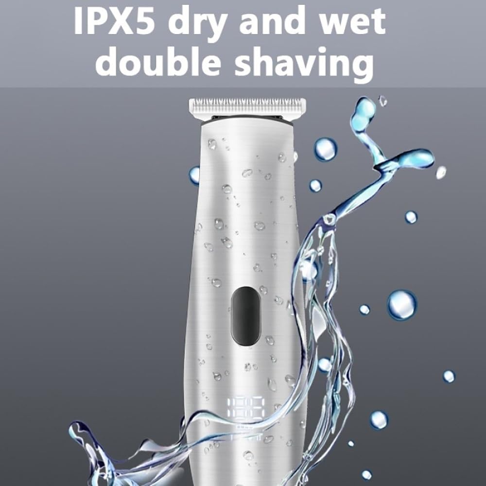 KNPSJJRHF Mens Hair Clippers, Professional Cordless Waterproof Hair Trimmer USB Rechargeable Electric Hair Trimmer Sculpting Beauty and Personal Care KNPSJJRHF
