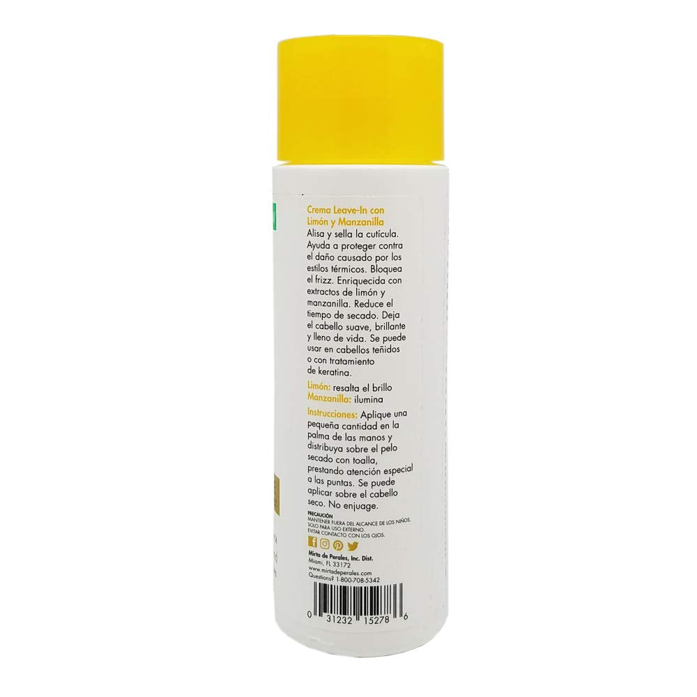 Mirta de Perales Lemon & Chamomile Shampoo + Conditioner + Leave-in Cream "Set" Beauty & Personal Care Mirta De Perales