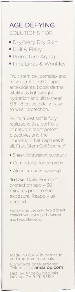 Facial Lotion, Daily Def, Spf18, 2.7 Oz (Pack of 12) Beauty & Personal Care Andalou Naturals