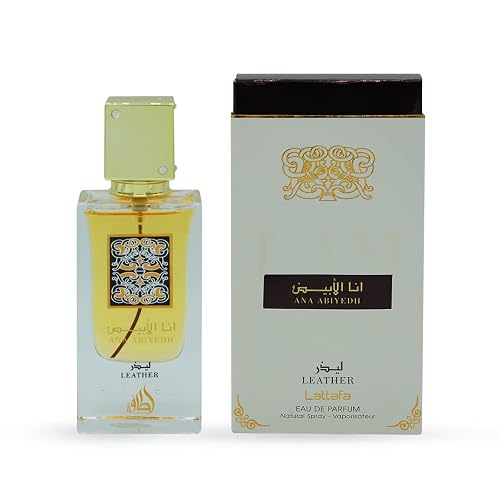Lattafa Perfumes Ana Abiyedh Leather for Unisex Eau De Parfum Spray, 2.0 Ounce Beauty & Personal Care Lattafa