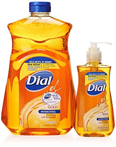Dial Gold Antibacterial Liquid Soap with Moisturizer, 7.5 Oz Pump Bottle + 52 Oz Refill Beauty & Personal Care Dial