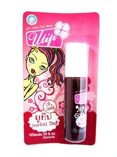 Uthaitip Utip Herbal Tint Lip Color & Cheek Natural Pink with Vitamin B3 & B5 by AuntyDaMart Beauty & Personal Care Uthaitip