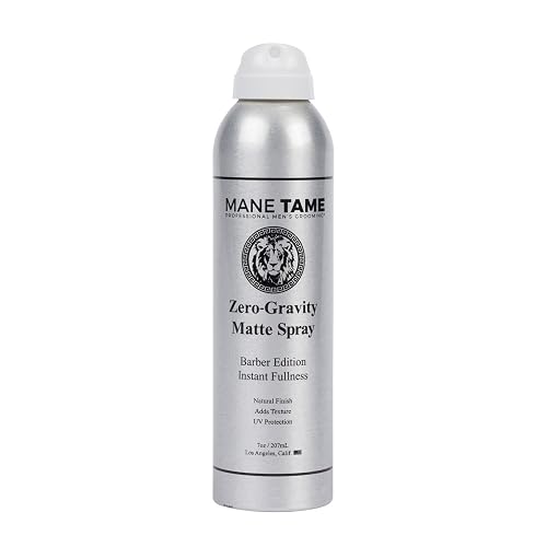 MANE TAME Zero-Gravity 7oz Matte Finish Spray - Adds Instant Fullness, Volume, Texture, and UV Protection for Thicker, Styled Hair Beauty & Personal Care Mane Tame Professional Men's Grooming