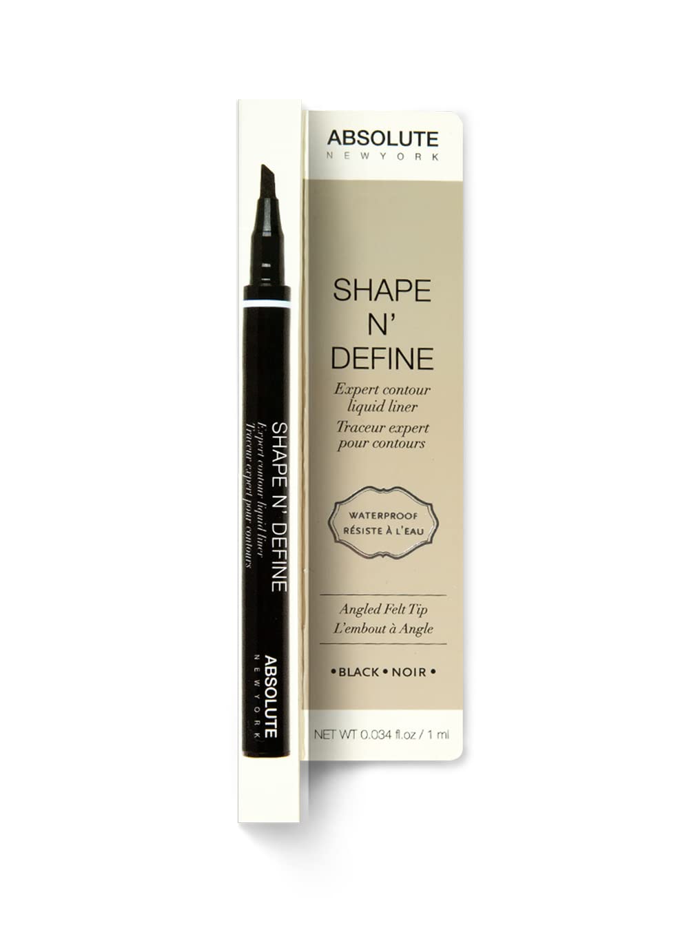 Absolute New York Shape N' Define Super Slim Angled Tip Double Ended Liner Beauty & Personal Care Absolute New York