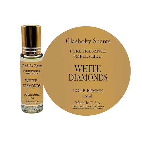 Clashoky Fragrance Perfume Oils White Diamonds Perfume Roll On Body Oil for Women (12ml) (Pack of 1) Beauty & Personal Care Clashoky