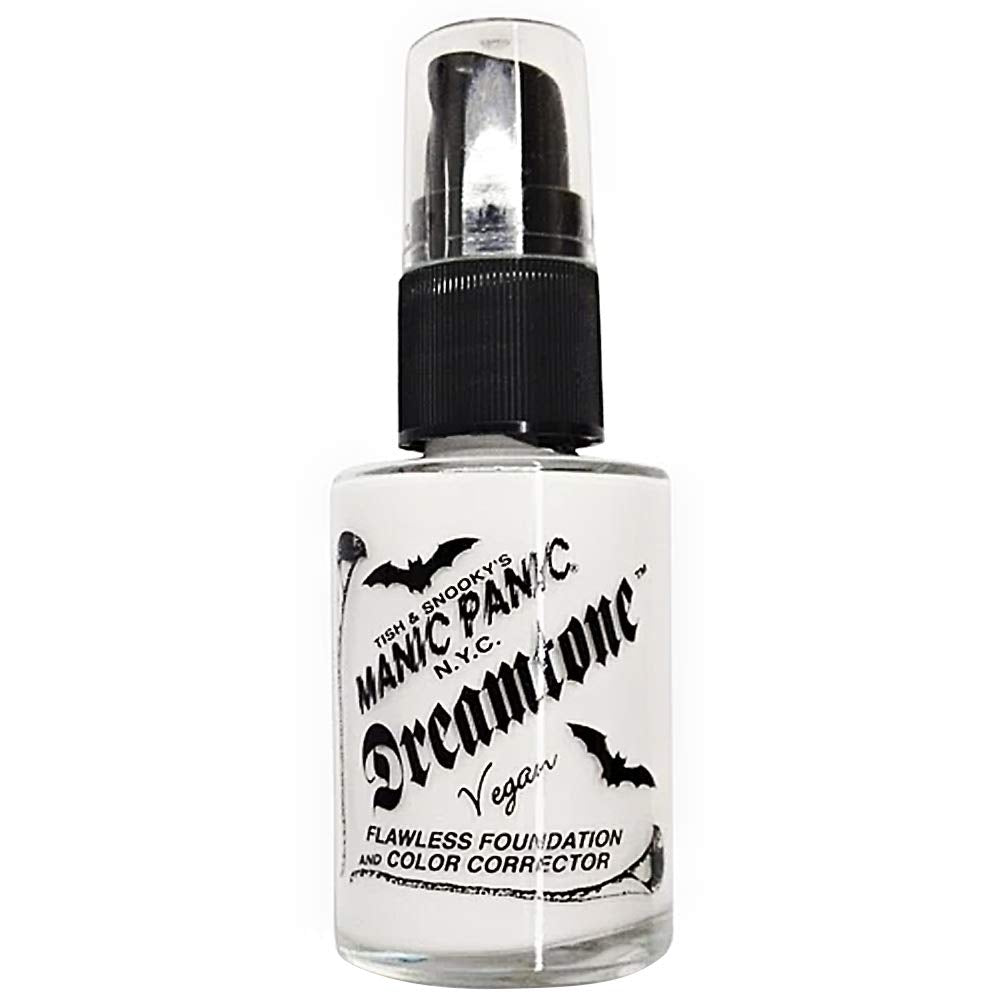 MANIC PANIC Dreamtone White Foundation for Goth Makeup - Oil-Free, Full Coverage Liquid Foundation & Skin Toner - White Base for Gothic Makeup Beauty & Personal Care MANIC PANIC