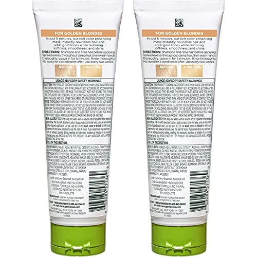 Garnier Hair Color Nutrisse Color Reviver, Golden Blonde for Color Treated Hair to Nourish & Adds Gold Tones, 8.4 Fl Oz, 2 Count (Packaging May Vary) Beauty & Personal Care Garnier