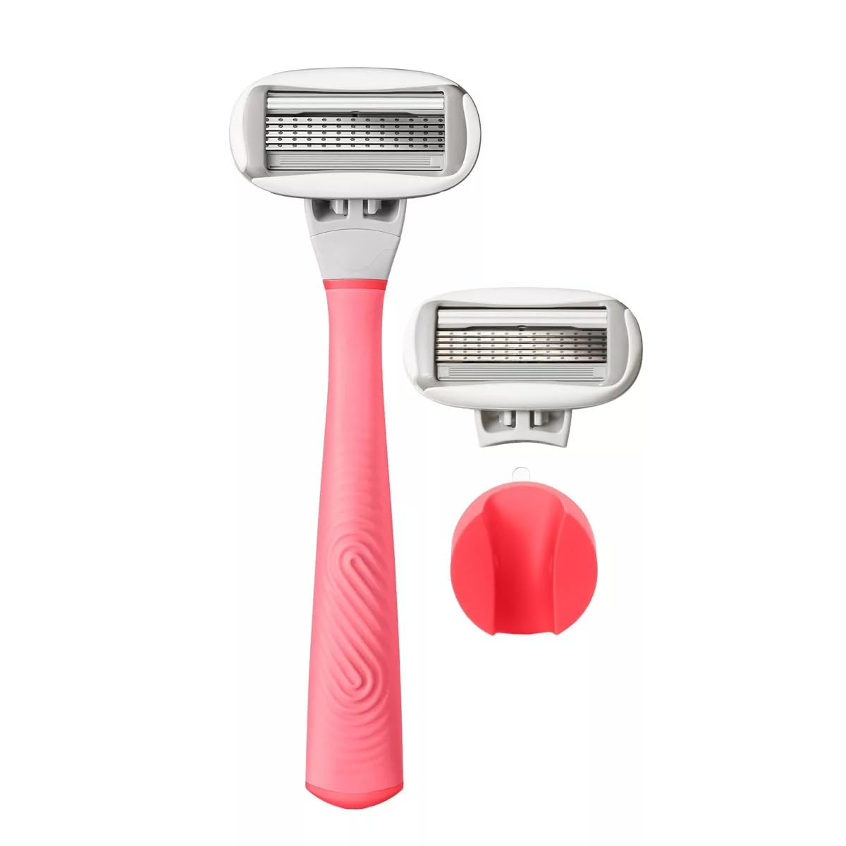 Flamingo 5-Blade Women's Razor - 1 Razor Handle + 2 Razor Blade Refills - Rose Beauty and Personal Care Flamingo