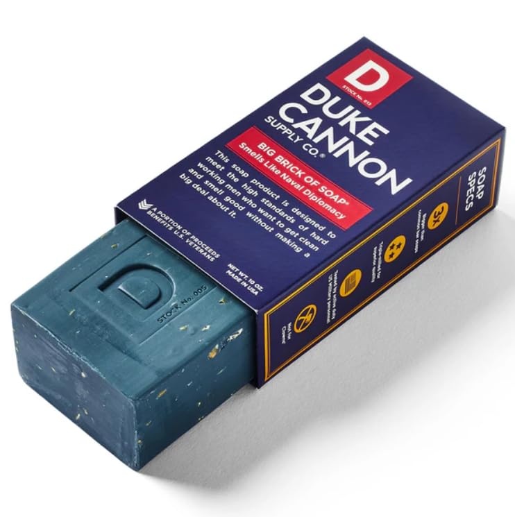 Duke Cannon Supply Co. Big Brick of Soap for Men - Naval Diplomacy, Refreshing Ocean Scent, Extra Large 10 oz Bars, 3-Pack Beauty & Personal Care Duke Cannon Supply Co.