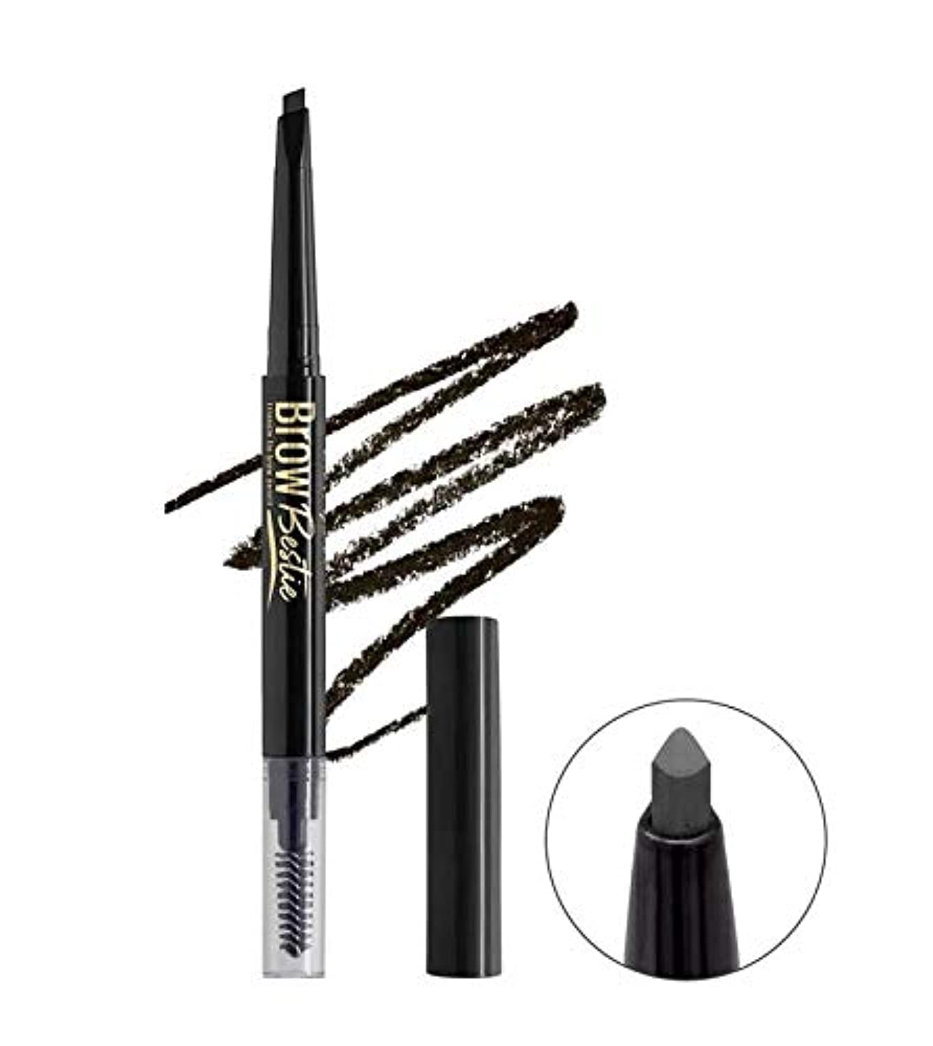 L.A. Girl Brow Bestie Triangular Auto Pencil, Black Brown GBP378 Beauty & Personal Care L.A. Girl